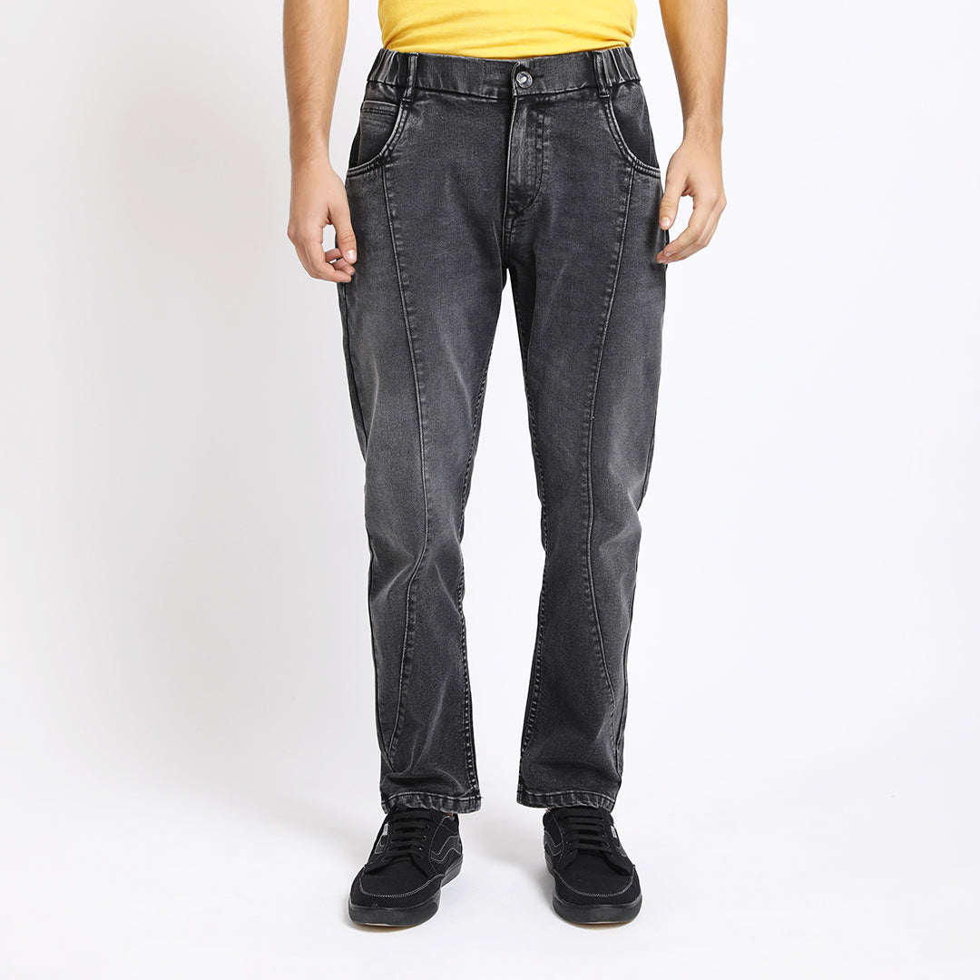BLACK CARROT FIT JEAN TEDDY 4796-2